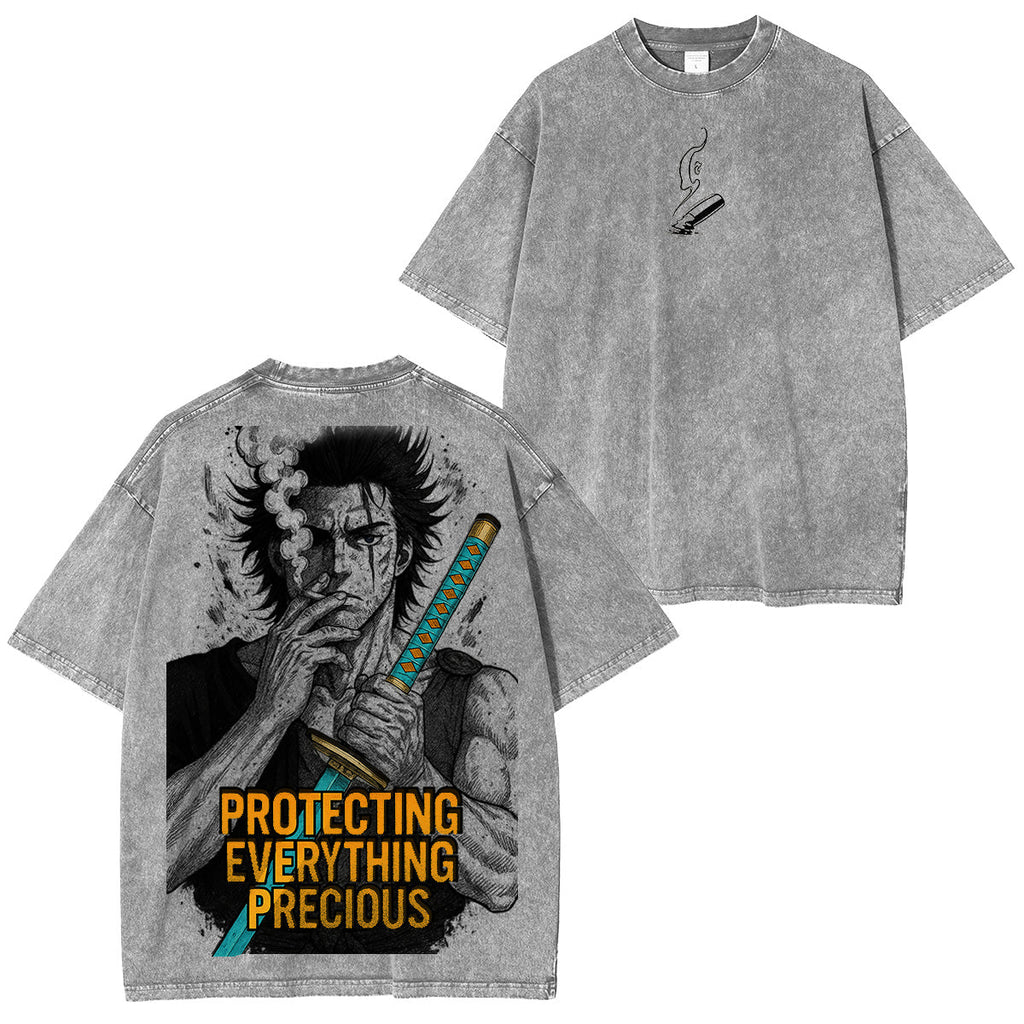 "Protecting everything precious"Black Clover's Yami Sukehiro Washed Shirts