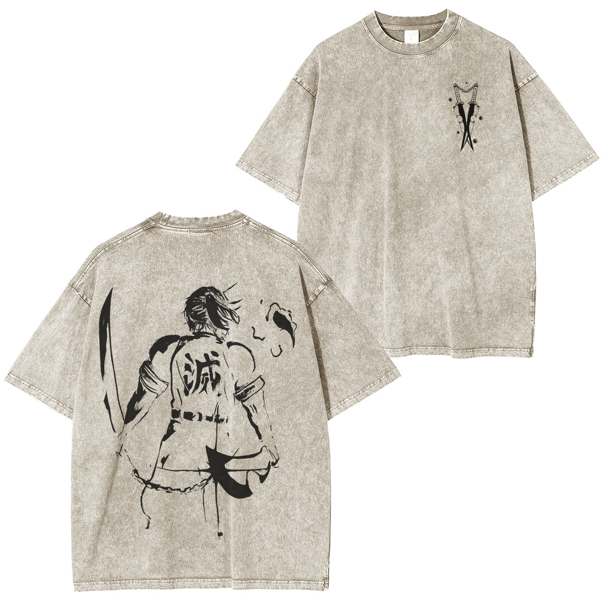 Demon Slayer Unisex Anime-Inspired Retro T-Shirt