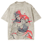 JujutsuKaisen Choso - JJK CursedWomb Anime Printed Vintage Washed Tee Unisex