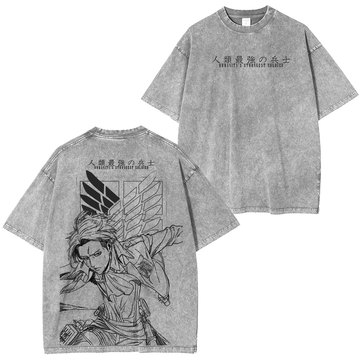 Attack on Titan Unisex Washed T-Shirt