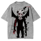 Black Clover ASTA Anime Double Printed Vintage Washed Tee Unisex T-shirt