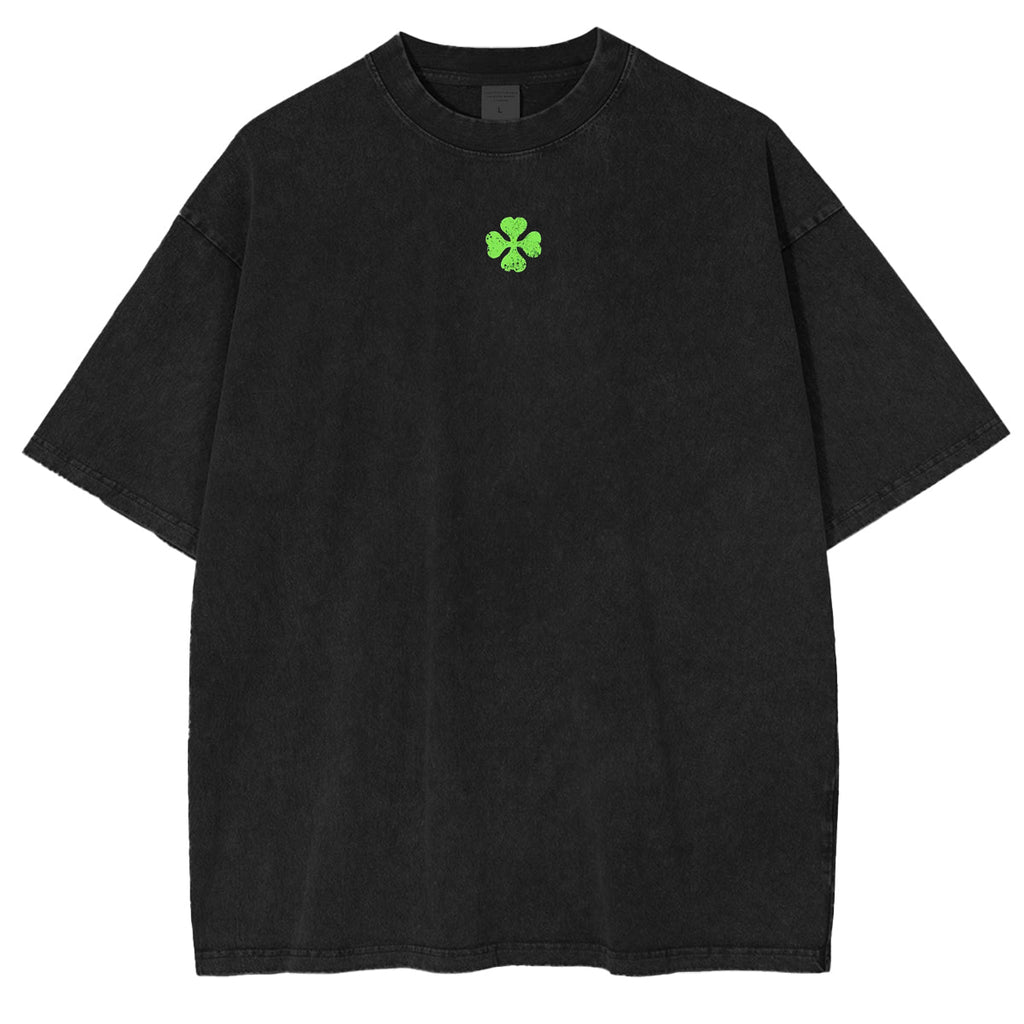 Yuno Black Clover Anime Double Printed Vintage Washed Tee Unisex