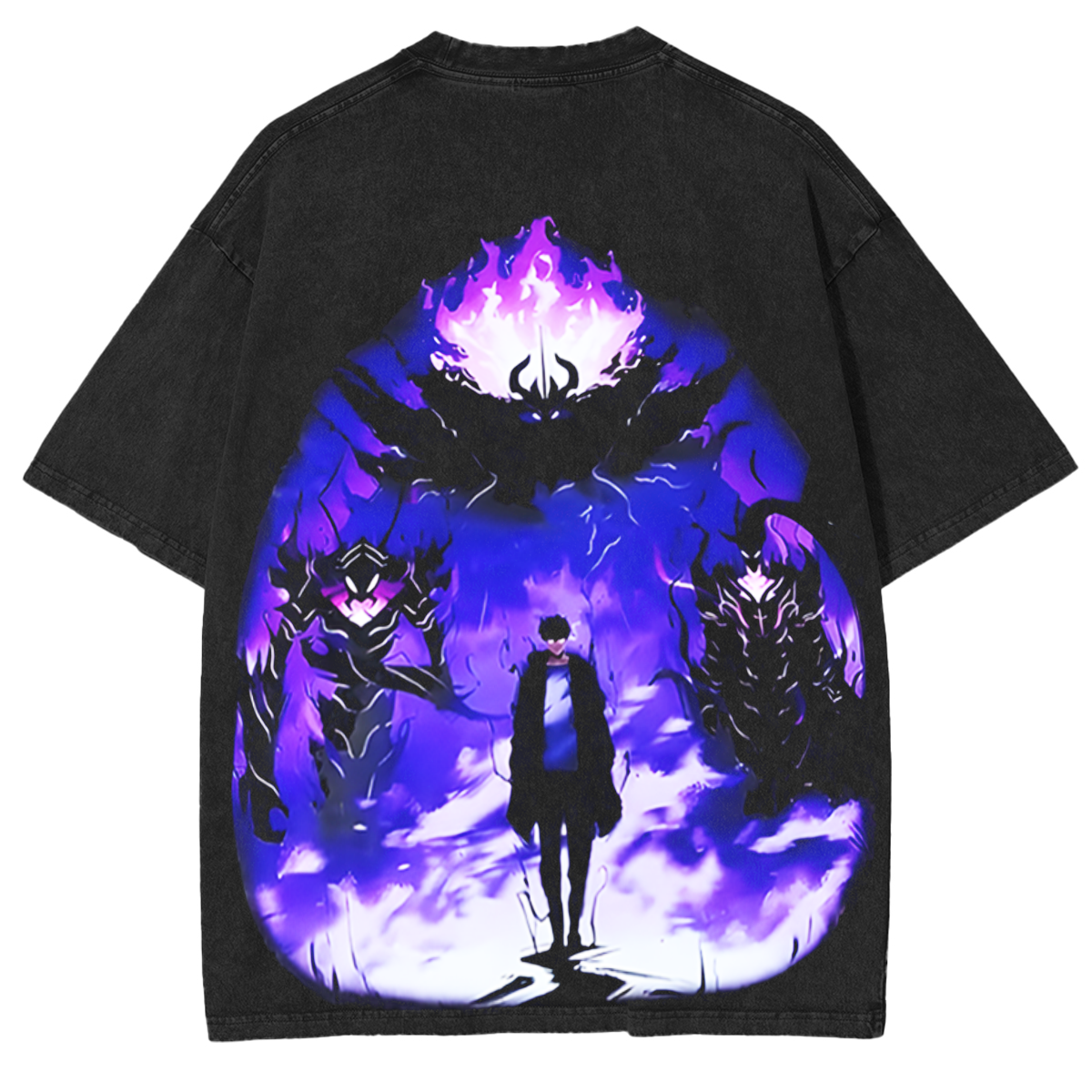 Kimetsu Vintage Washed Oversized T-Shirt