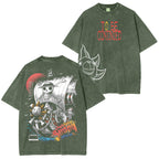 Sail into style with the Sunny Pirate Ship One Piece Unisex Anime-Inspired Retro T-Shirt