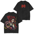 Kokushibo Demon Slayer Anime Unisex Washed T-Shirt