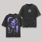 Sung Jin Woo's Shadow Soldier Solo Leveling Printed Unisex Washed T-Shirt