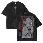 Jujutsu Kaisen Anime Oversize Acid Washed T-Shirt