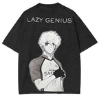 Blue Lock Striker Anime Double Printed Washed TeeStriker Anime Double Printed Washed Tee