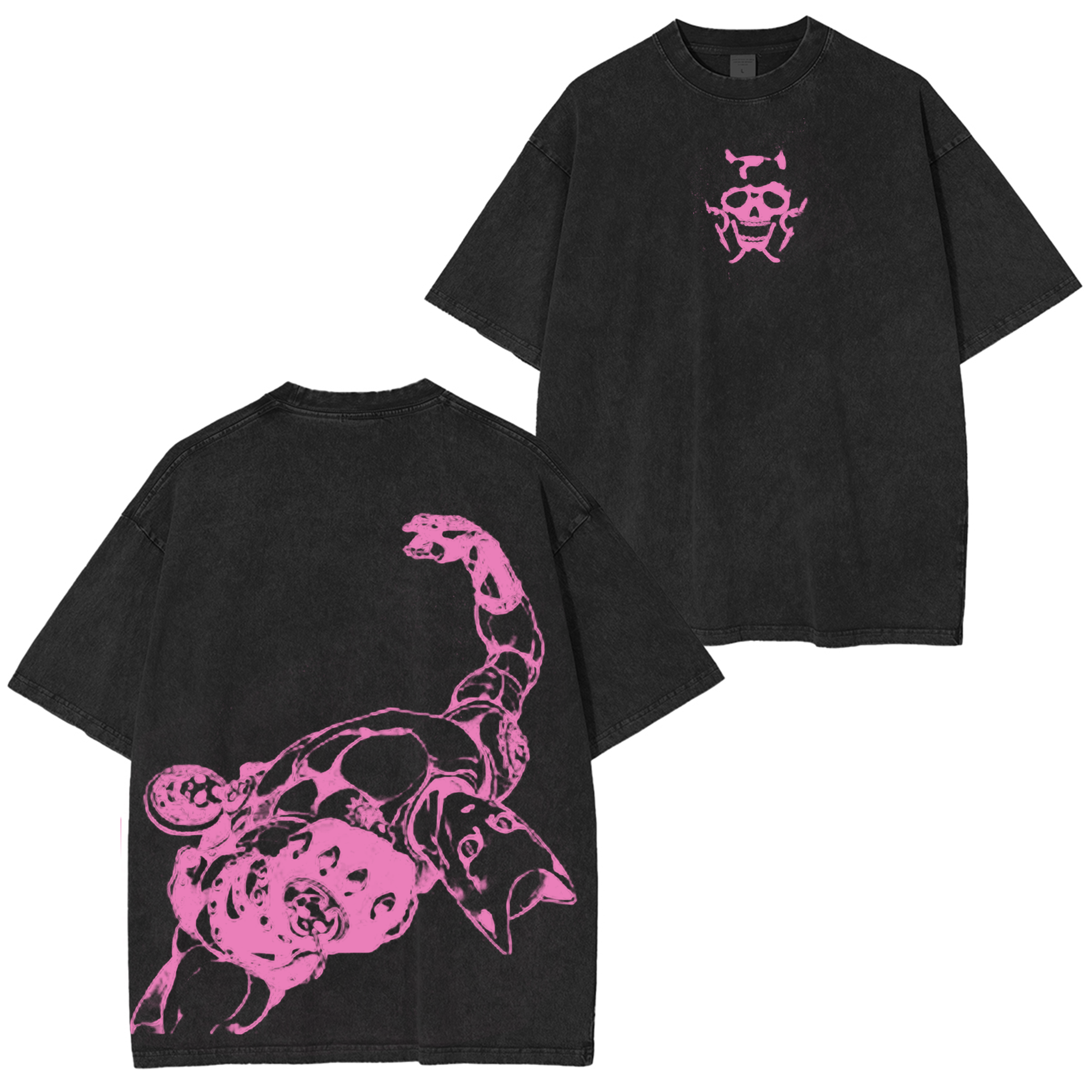 Jojo's Bizarre Adventure Killer Queen Vintage Unisex Washed T-Shirt