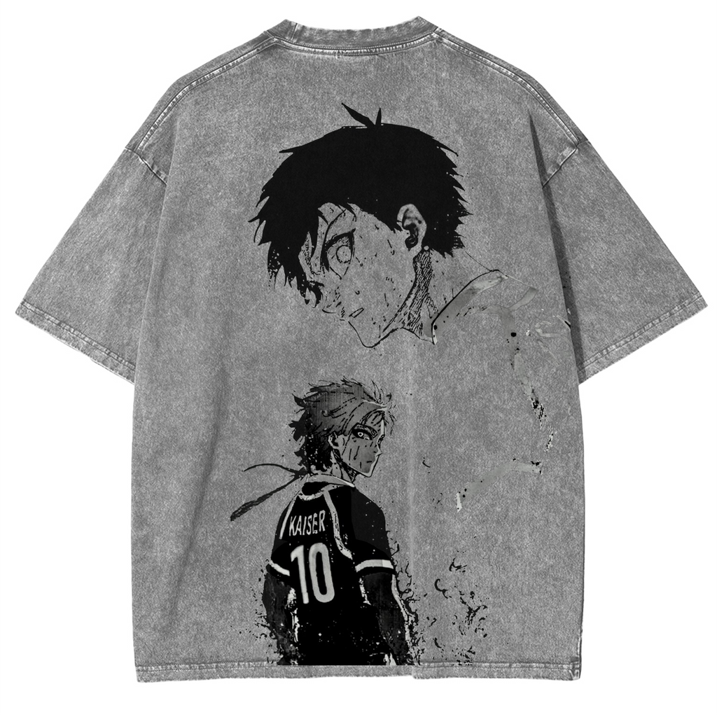Blue Lock Anime Unisex Washed T-Shirt