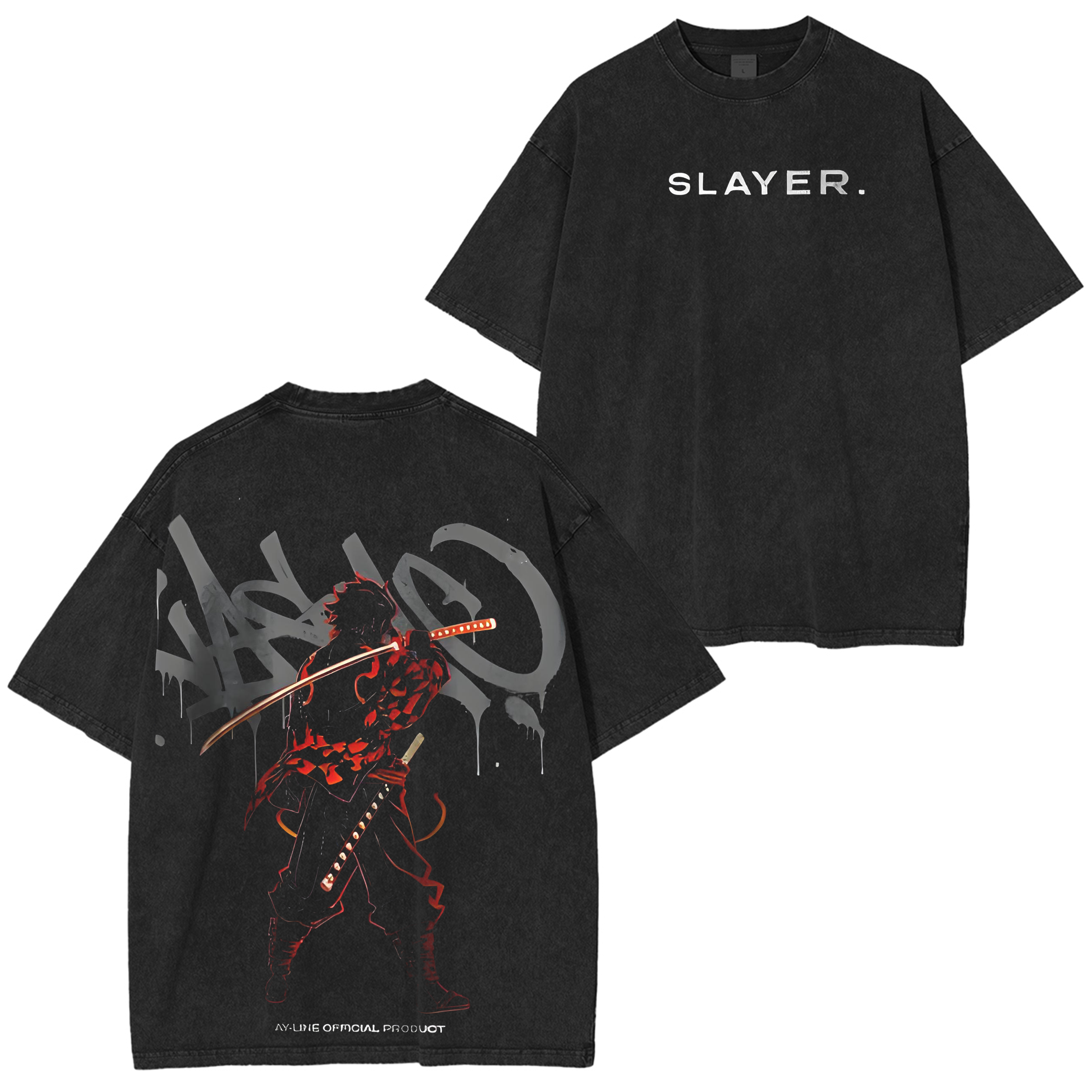 Demon Slayer Ay-Line Vintage Anime T-Shirts