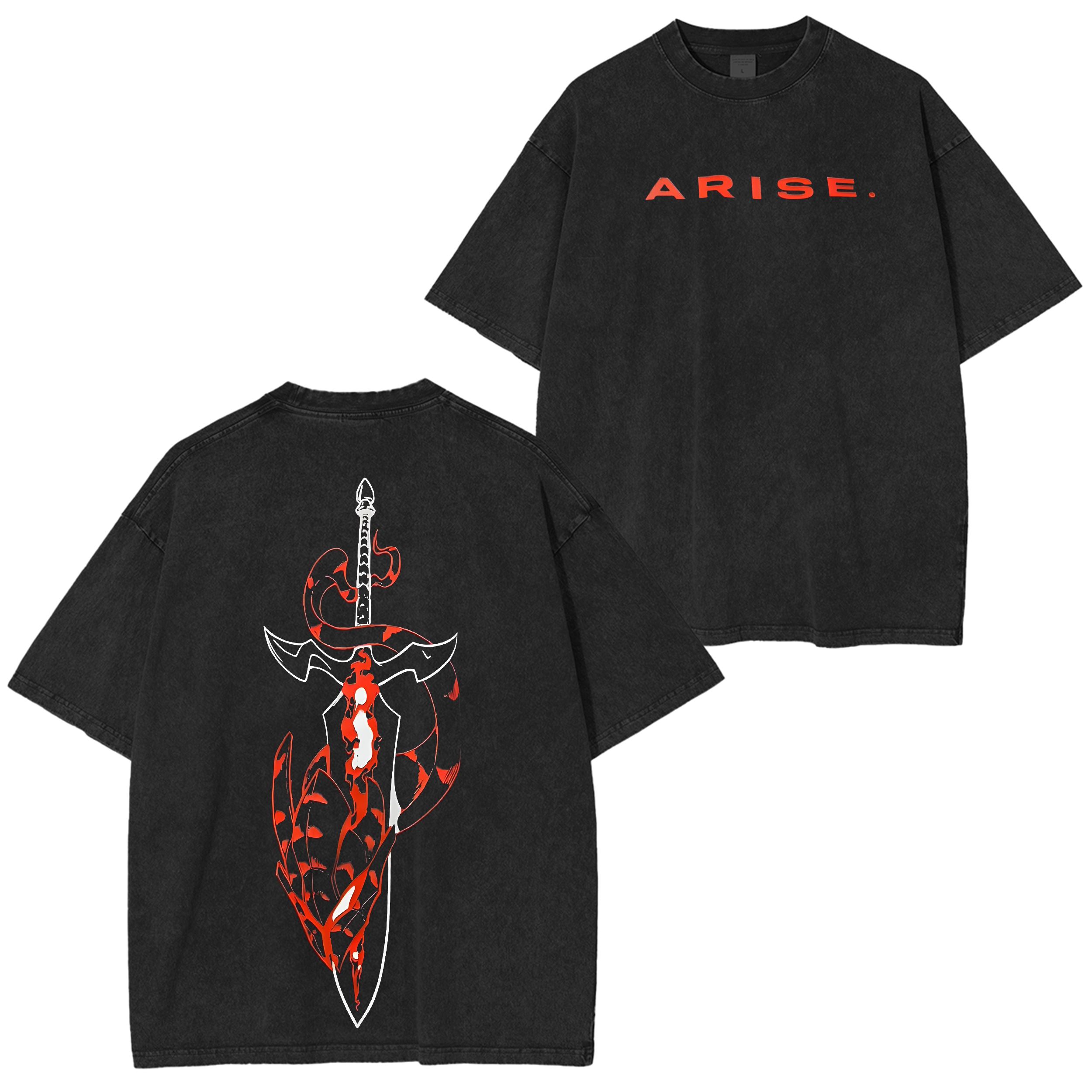 Solo Leveling Vintage Oversize Tee