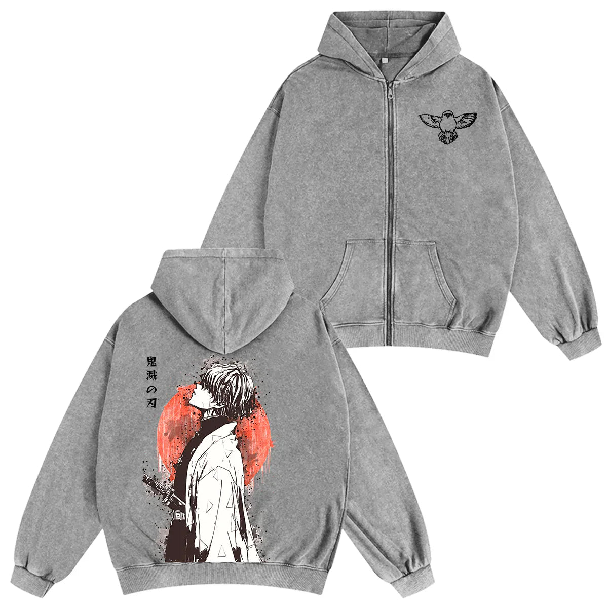 Zenitsu ,Demon Slayer Anime Unisex Washed T-Shirt