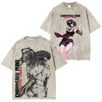 Chainsaw Man Anime Unsiex Washed T-Shirt