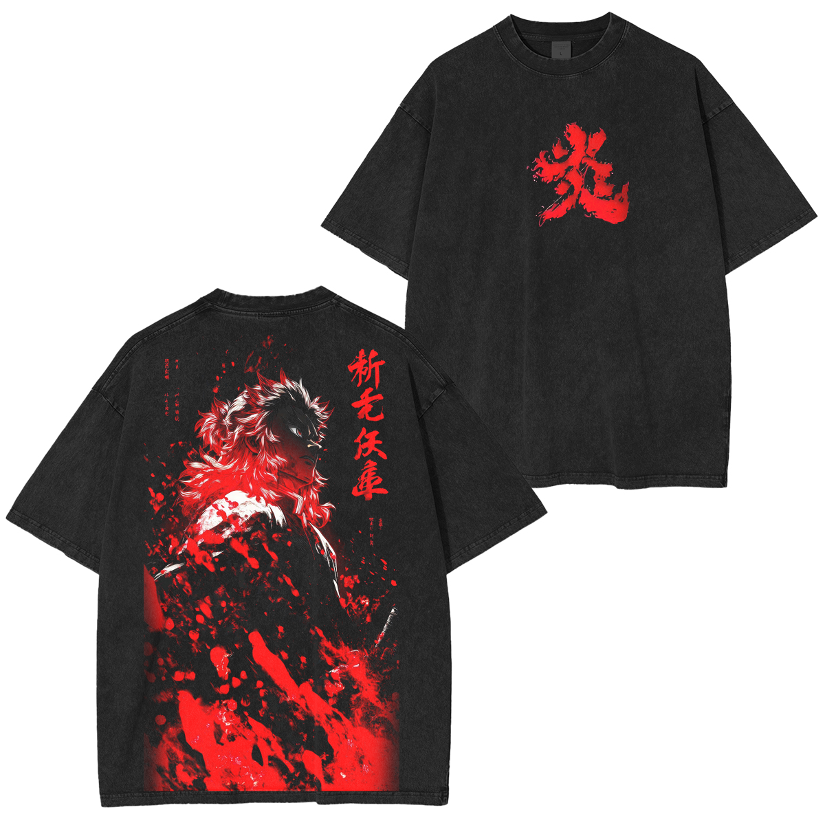 Demon Slayer Vintage Washed T-shirt/Crewneck/Hoodie