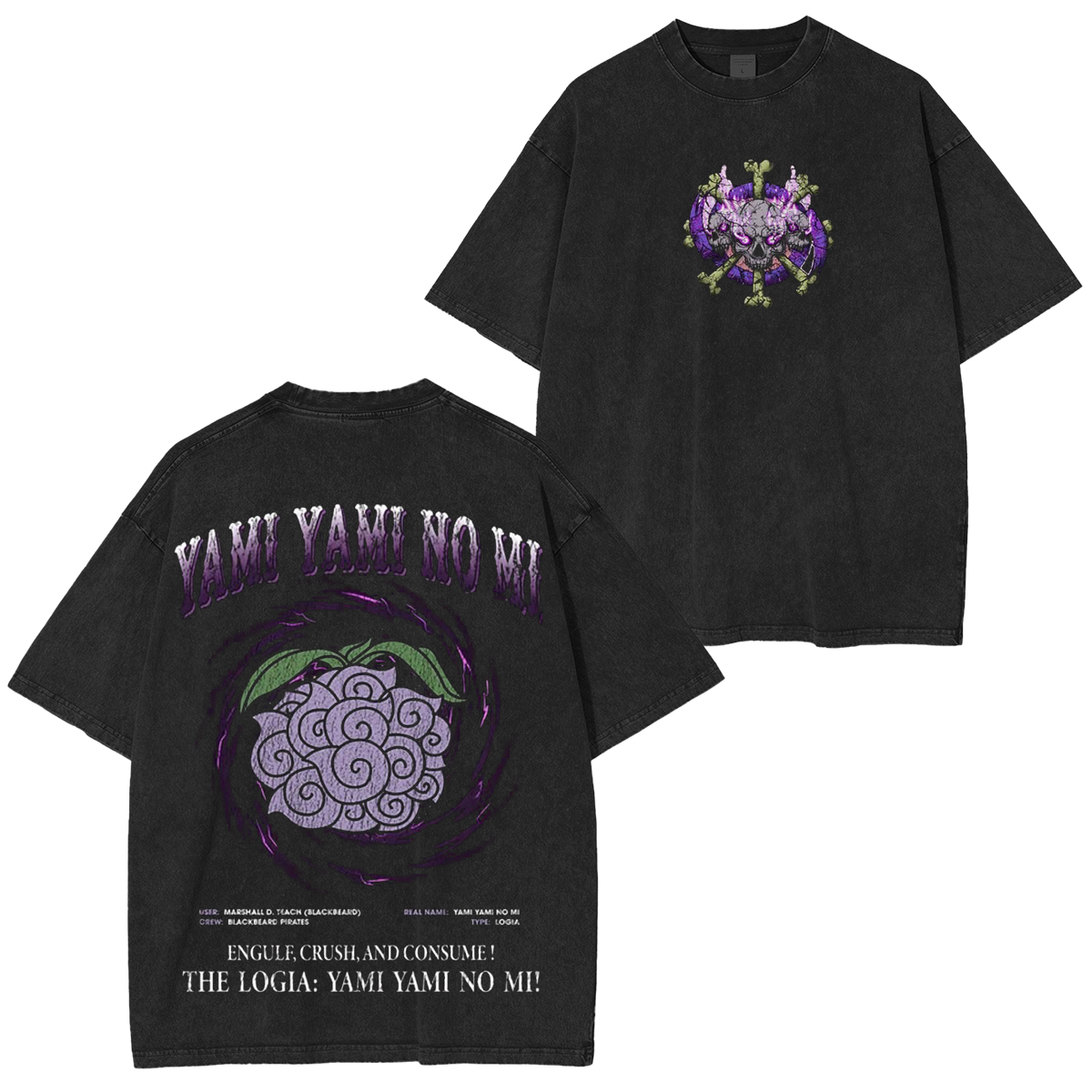 Gomu Gomu No Mi-One Piece Vintage Washed T-shirt/Crewneck/Hoodie