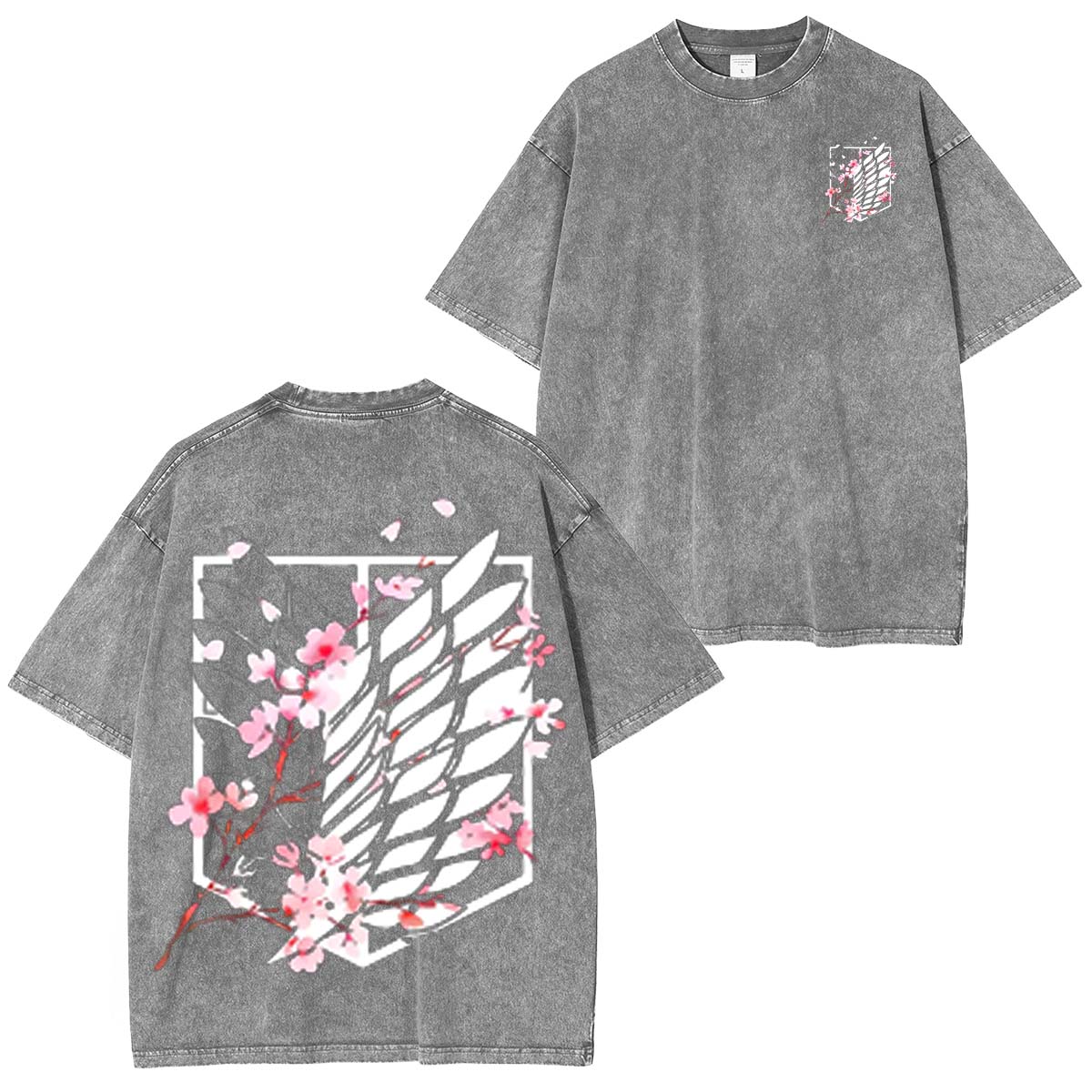 Wings Of Freedom AOT Vintage Washed Unisex T-Shirt