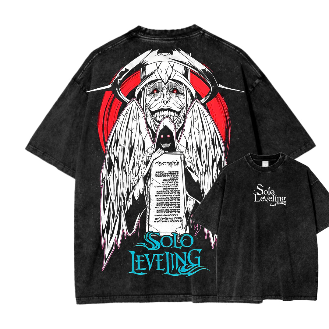 solo leveling Unisex Fit Washed T-Shirt 2502007479