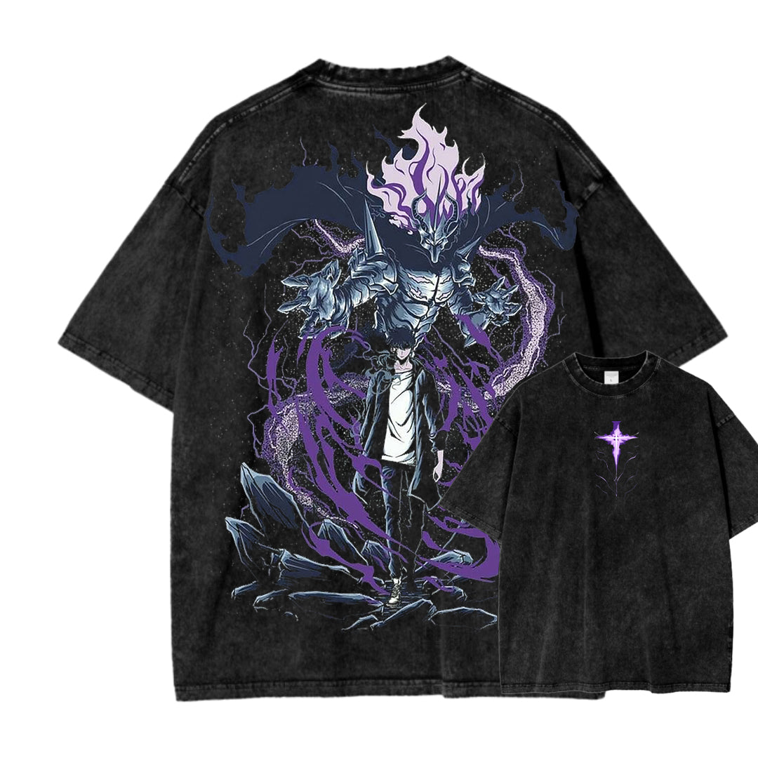 solo leveling Unisex Fit Washed T-Shirt 2502007484