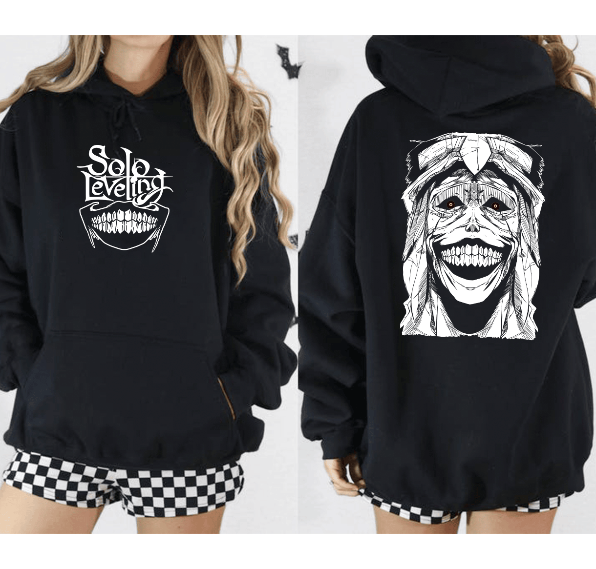 Solo Leveling God Statue Printed Oversized Unisex Hoodie