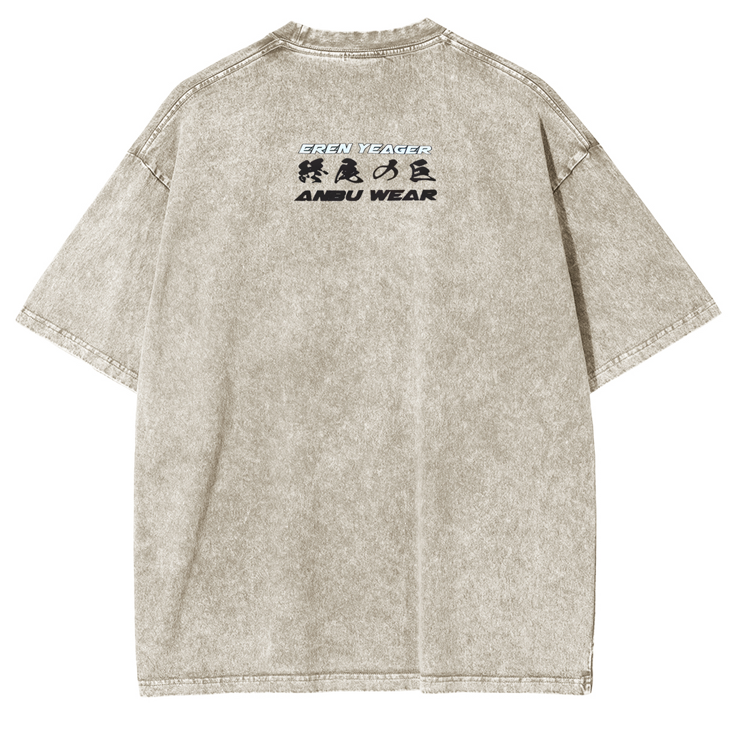 Eren Yeager Attack on Titan Manga Portrait T-Shirt