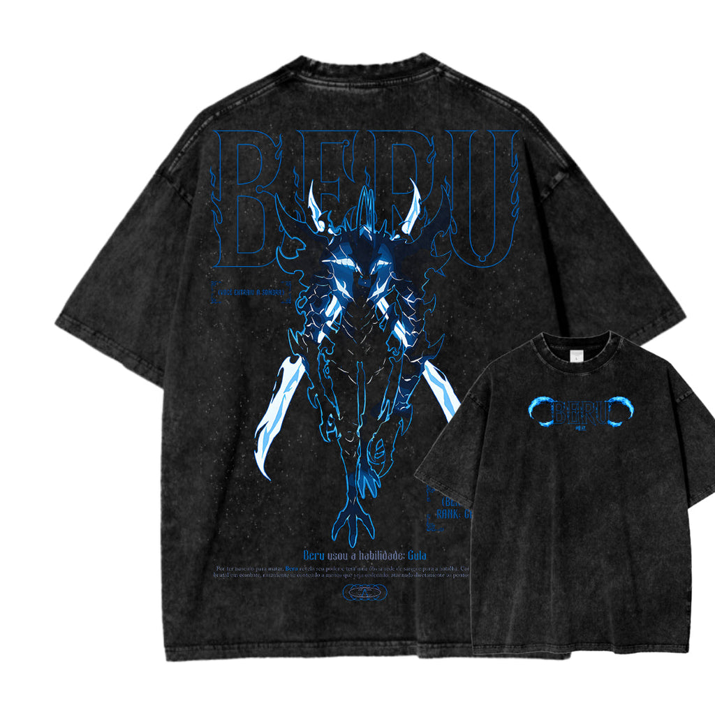 solo leveling Unisex Fit Washed T-Shirt 2502007532