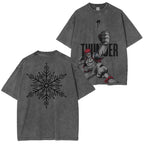 Akaza Demon Slayer Unisex Fit Washed T-Shirt