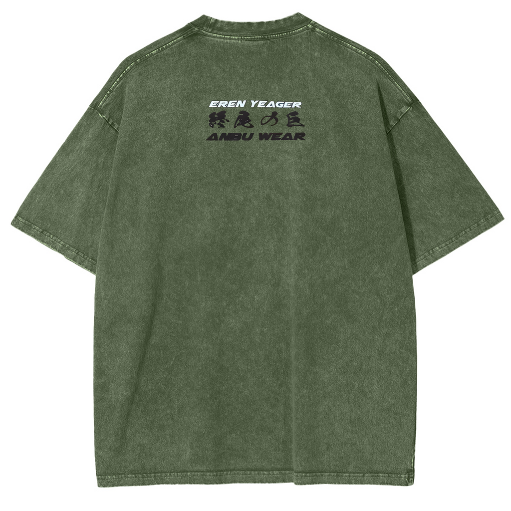 Eren Yeager Attack on Titan Manga Portrait T-Shirt