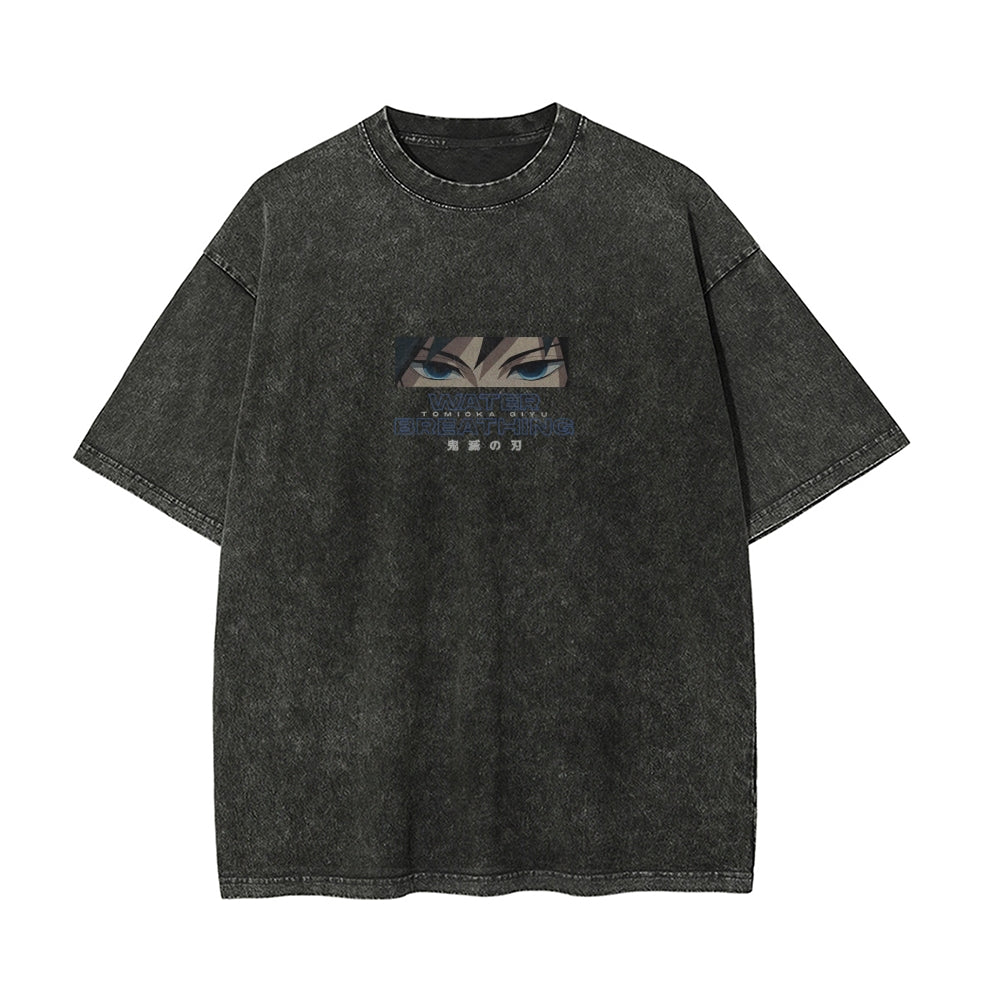 OG Giyu Tomioka Vintage Oversized T-Shirt | Demon Slayer
