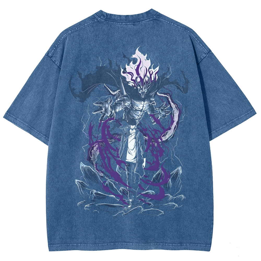 Solo Leveling Unisex Fit Washed T-Shirt