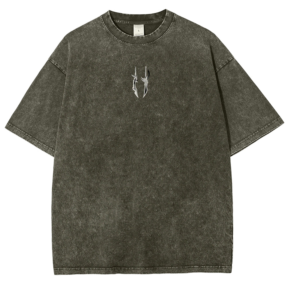 SUNG JINWOO Unisex Fit Washed T-Shirt