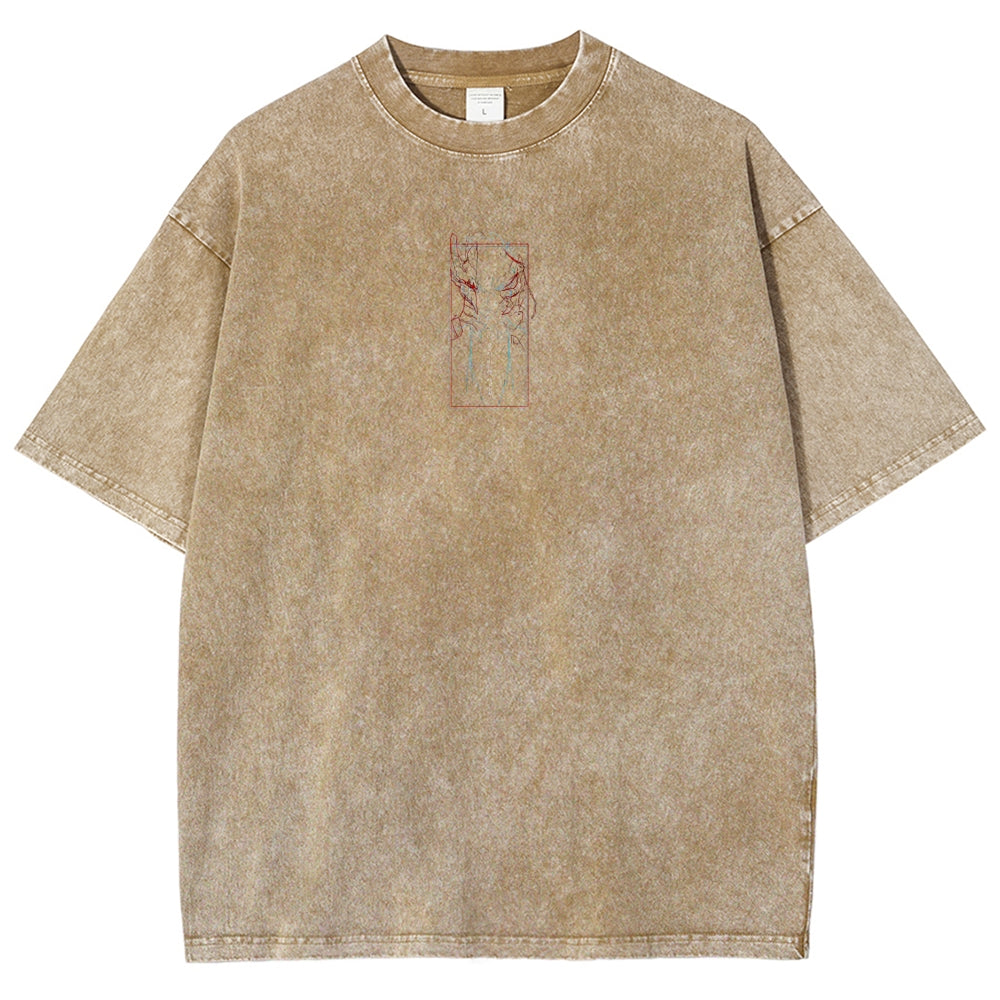solo leveling Unisex Fit Washed T-Shirt 2501009733