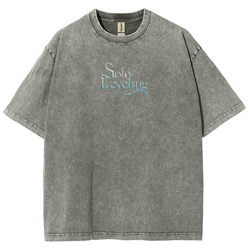 solo leveling Unisex Fit Washed T-Shirt 2501009736