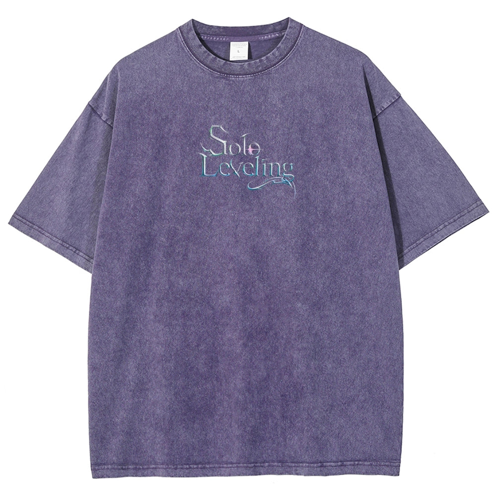 solo leveling Unisex Fit Washed T-Shirt 2501009736