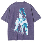 solo leveling Unisex Fit Washed T-Shirt 2501009736