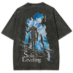 solo leveling Unisex Fit Washed T-Shirt 2501009737