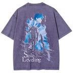 solo leveling Unisex Fit Washed T-Shirt 2501009737