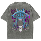 Solo-Leveling Ahjin Guild Unisex Fit Washed T-Shirt