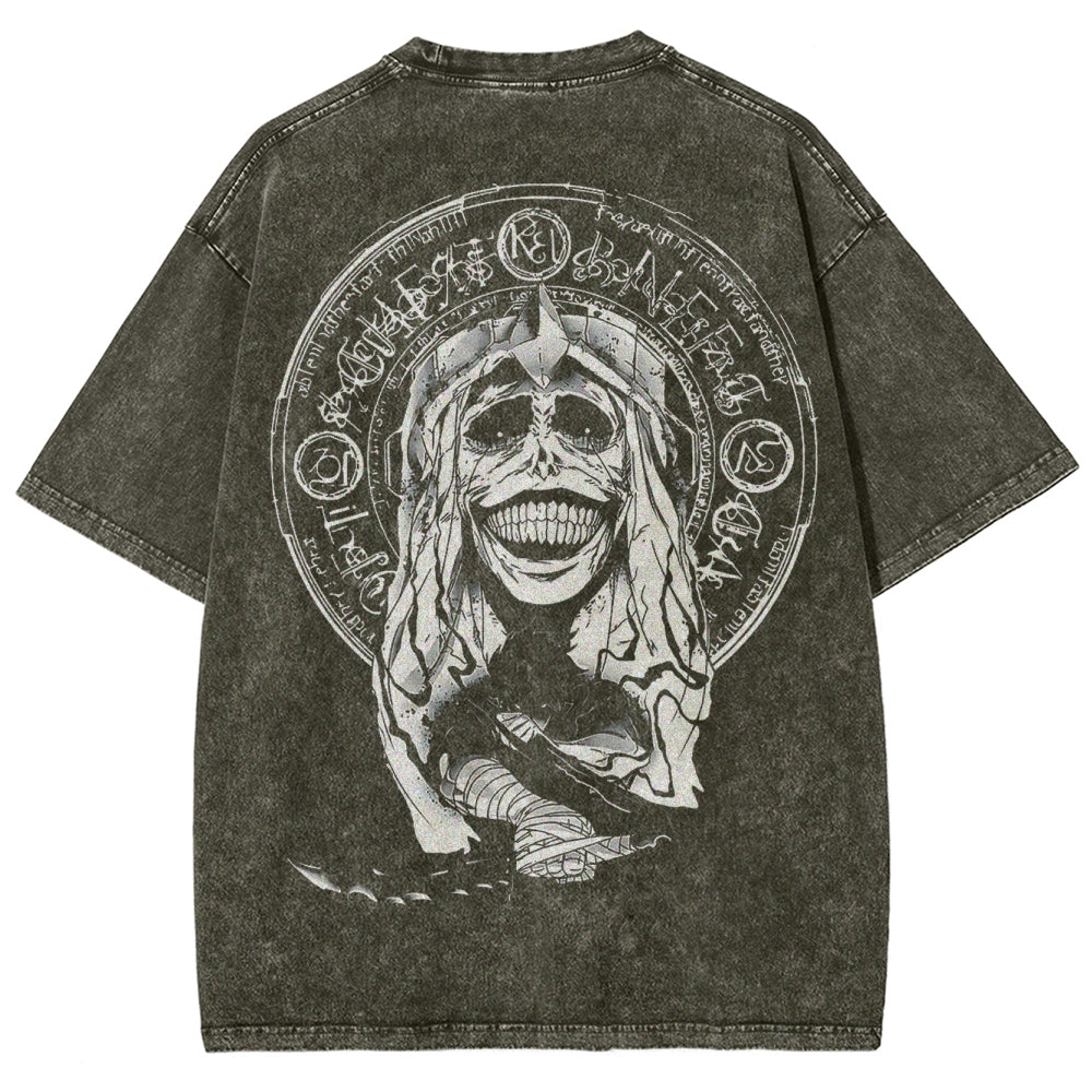 solo leveling Unisex Fit Washed T-Shirt 2502004261