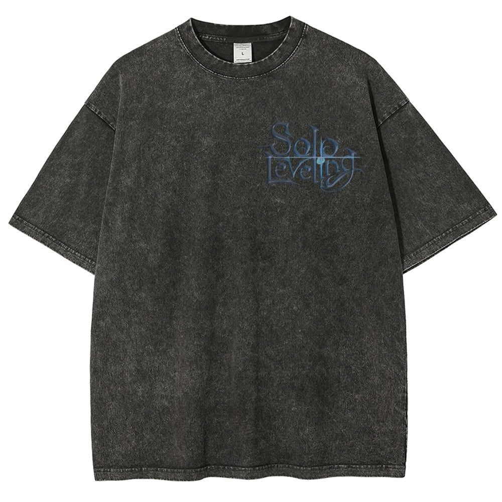 solo leveling Unisex Fit Washed T-Shirt 2502004266