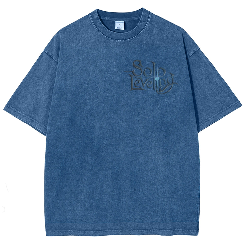 solo leveling Unisex Fit Washed T-Shirt 2502004266