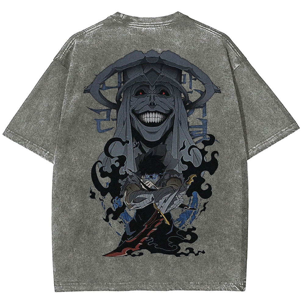 solo leveling Unisex Fit Washed T-Shirt 2502004266