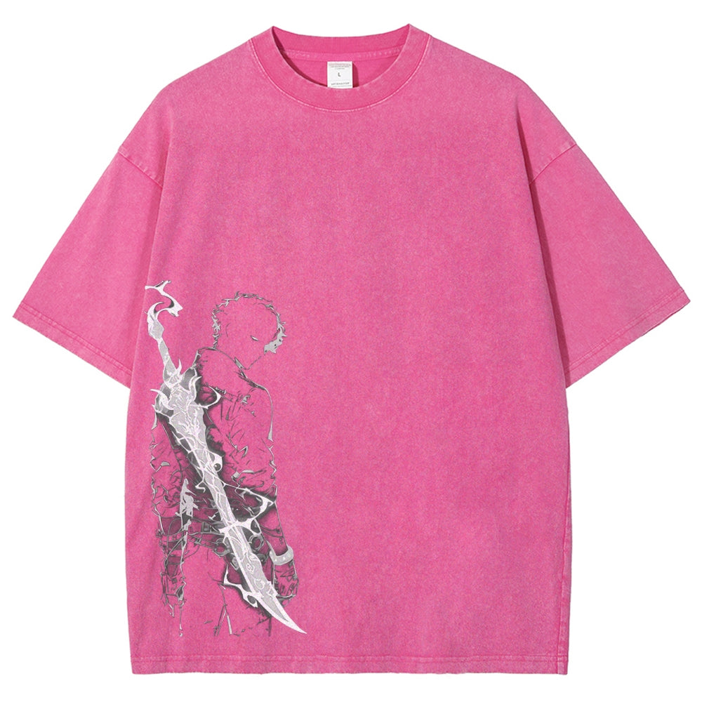 solo leveling Unisex Fit Washed T-Shirt 2502004280