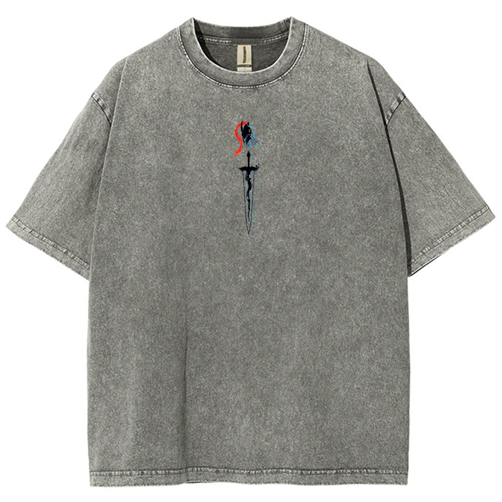 solo leveling Unisex Fit Washed T-Shirt 2502007472