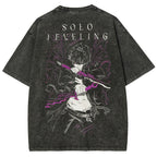 solo leveling Unisex Fit Washed T-Shirt 2502007475