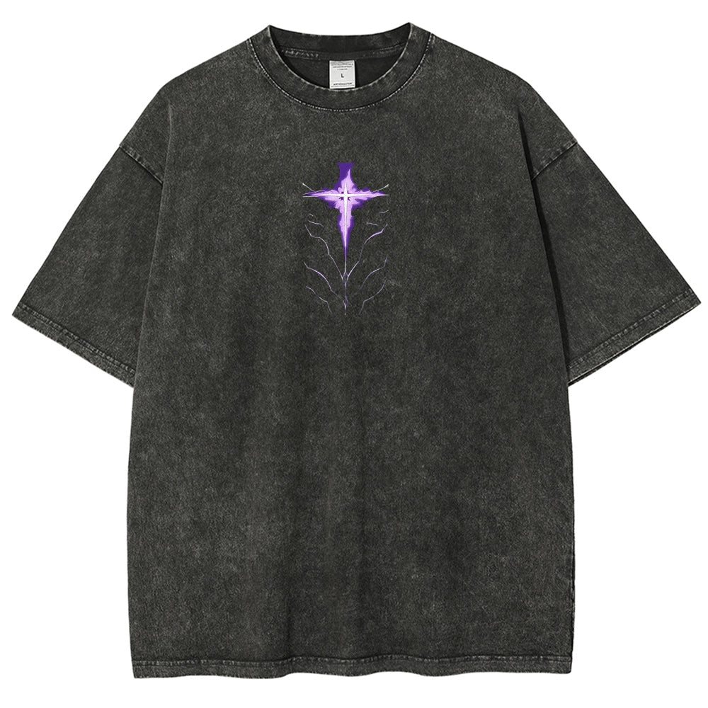 solo leveling Unisex Fit Washed T-Shirt 2502007484