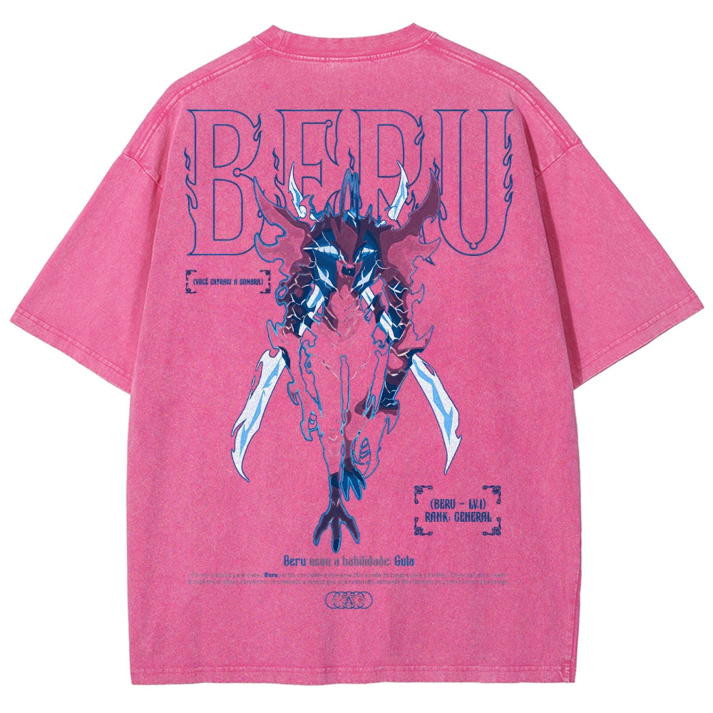 solo leveling Unisex Fit Washed T-Shirt 2502007532