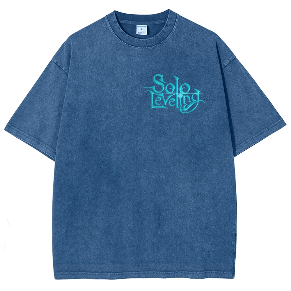 solo leveling Unisex Fit Washed T-Shirt 2502007534