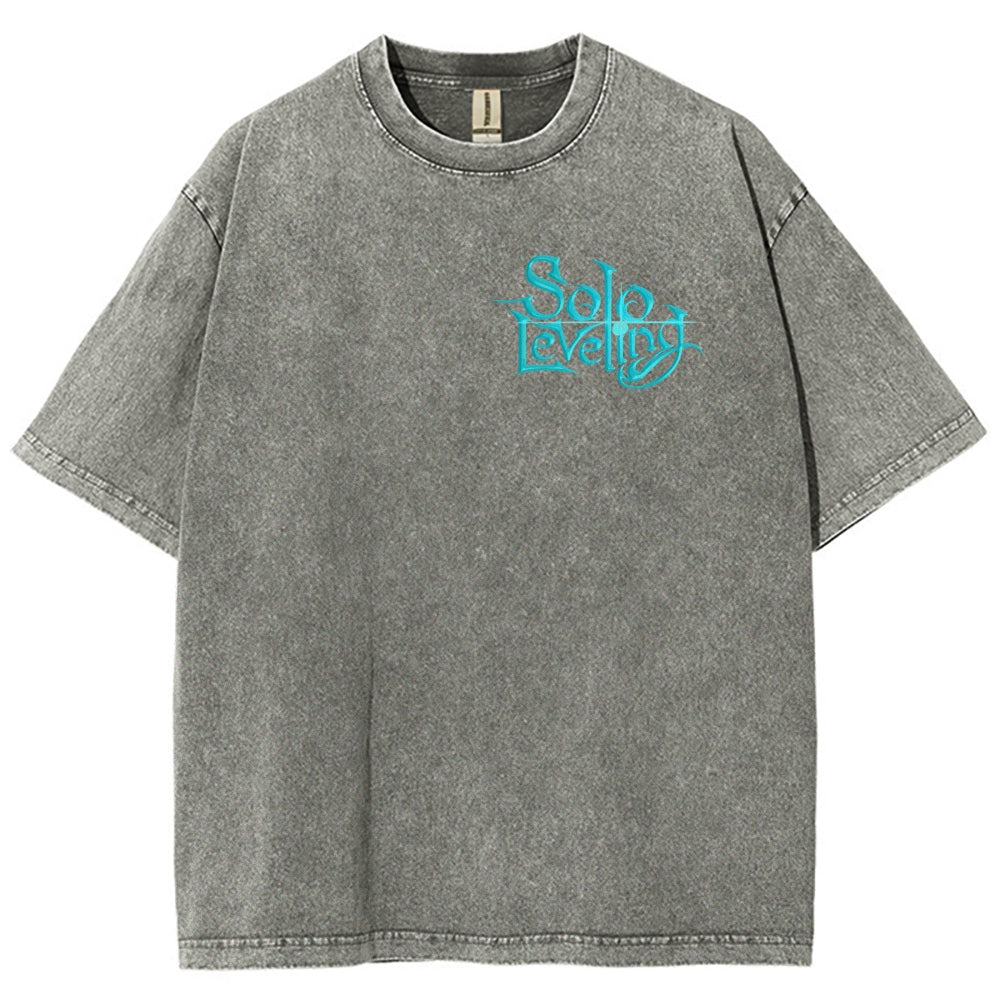 solo leveling Unisex Fit Washed T-Shirt 2502007534