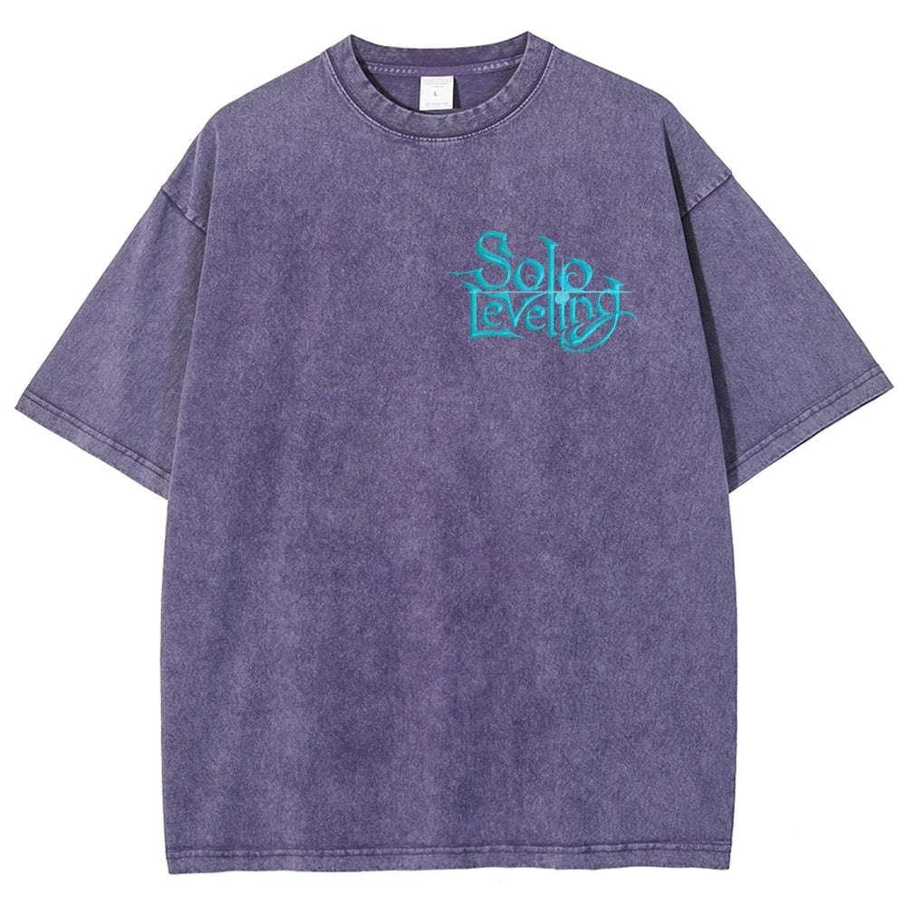 solo leveling Unisex Fit Washed T-Shirt 2502007534
